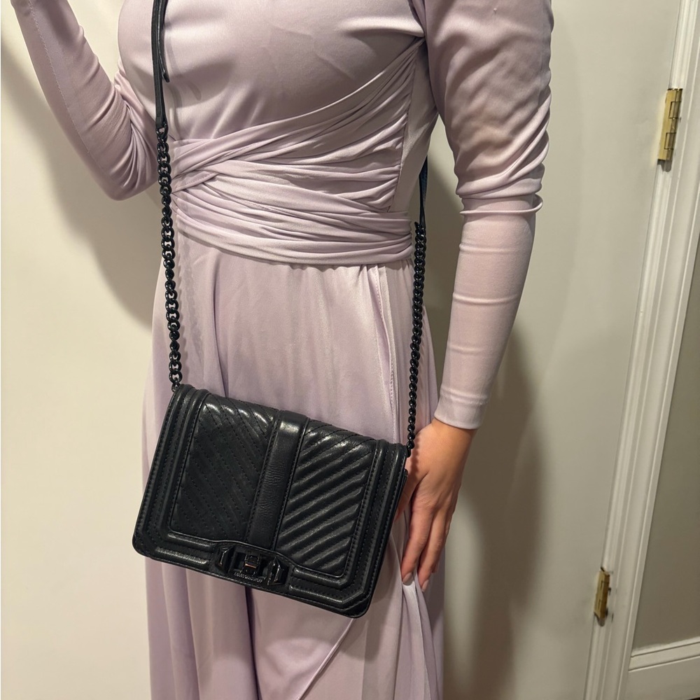 Rebecca Minkoff Black Quilted Leather Shoulder Bag - Picture 4 of 12